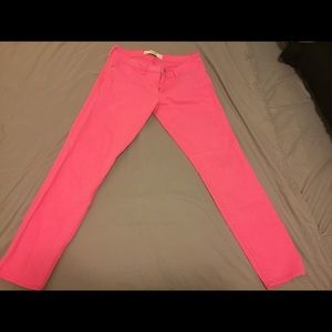 Abercrombie and Fitch Pink Skinny Jeans